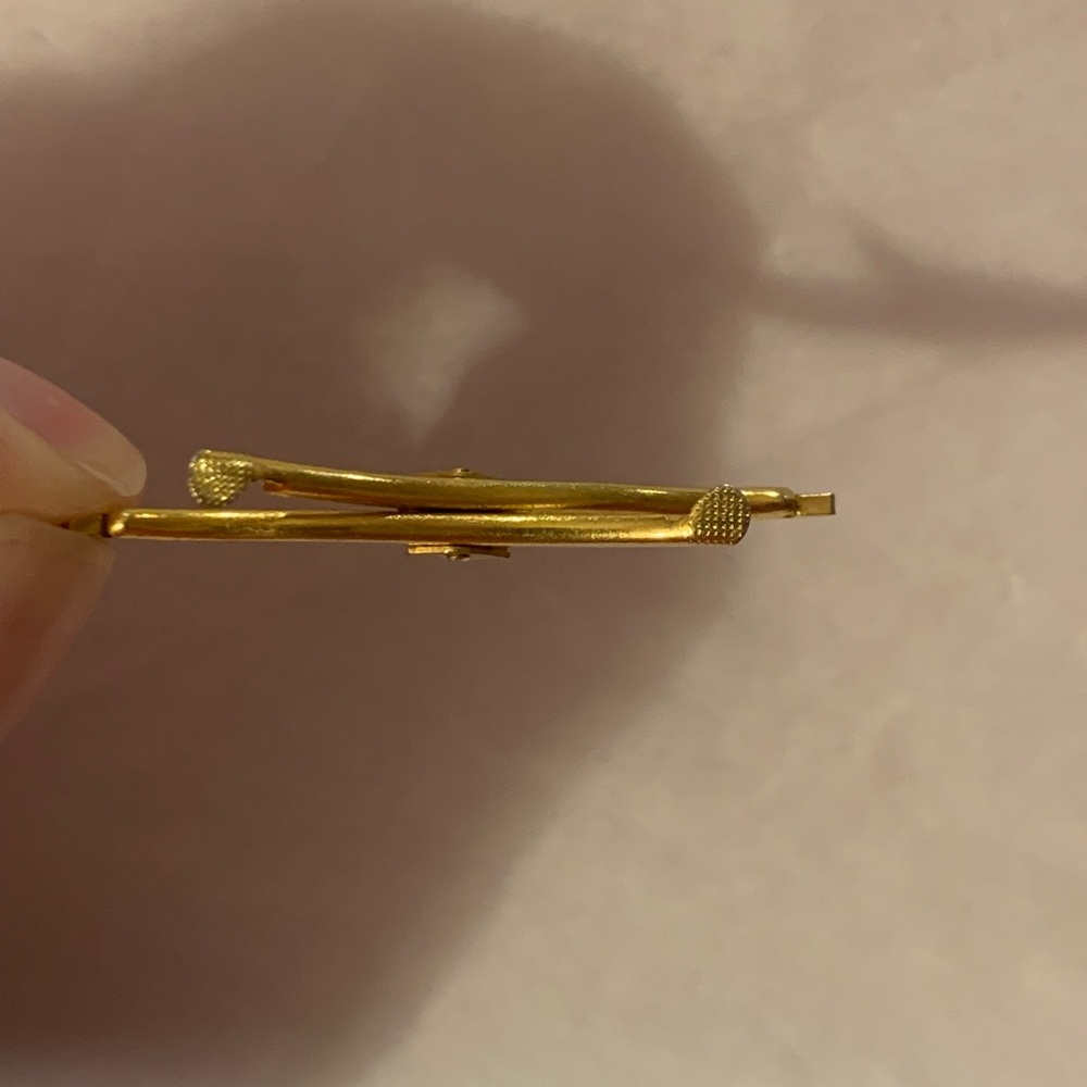 Vintage Gold Toned Sweater Clip - Picture 7 of 8